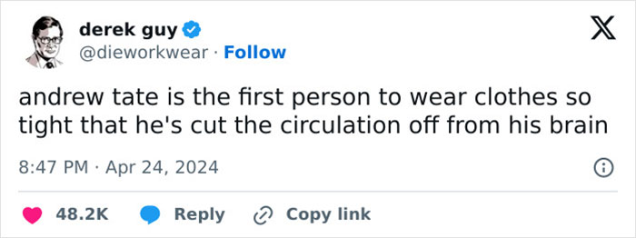 “Alpha Male” Andrew Tate Mocked Mercilessly After Claiming Sleeping With Women Is “Gay” “Alpha Male” Andrew Tate Mocked Mercilessly After Claiming Sleeping With Women Is “Gay”