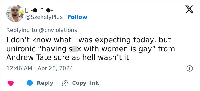 “Alpha Male” Andrew Tate Mocked Mercilessly After Claiming Sleeping With Women Is “Gay” “Alpha Male” Andrew Tate Mocked Mercilessly After Claiming Sleeping With Women Is “Gay”