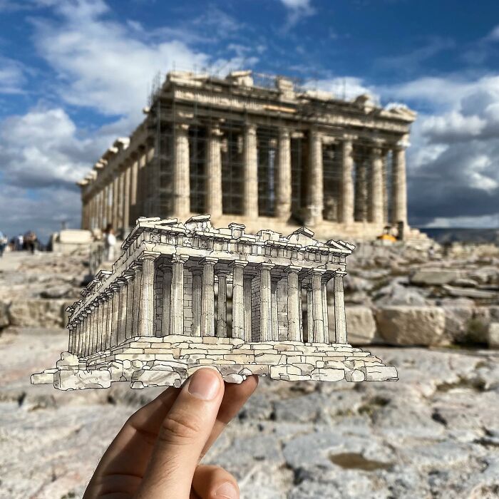 The Parthenon Of Athens, Greece