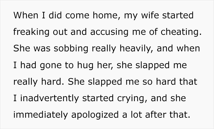 Postpartum Wife Thinks Man Is Cheating As He Came Home Later, Slaps Him So Hard He Considers Divorce 