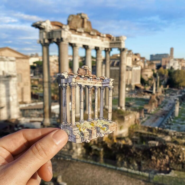 Temple Of Saturn, Rome, Italy