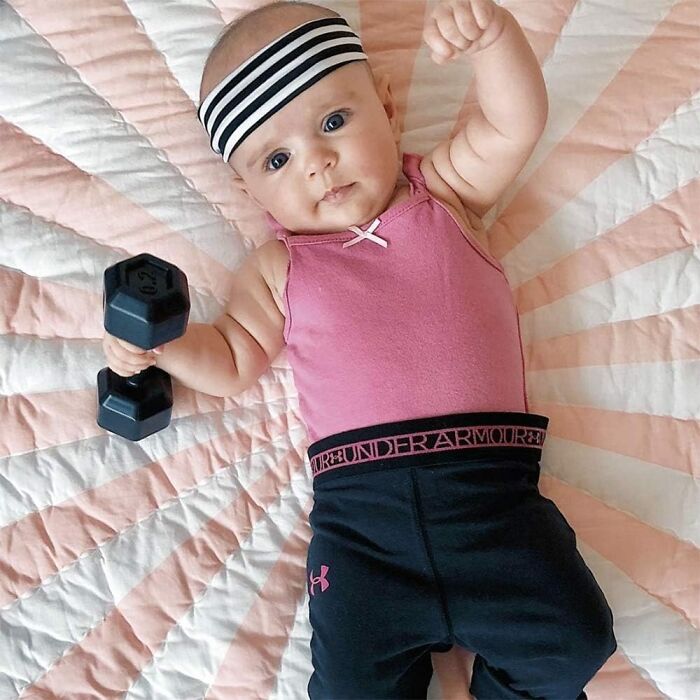 Because 'Bicep Curls' Is Exactly What Your Baby Needs In Life - Gift Them Buff Baby Dumbbell!