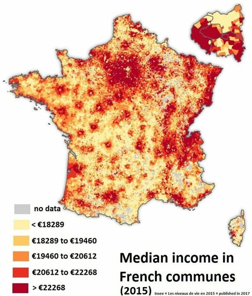 Pizza Map Of France