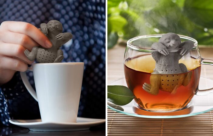 Brew Your Tea In Style With The Slow Brew Sloth Tea Infuser: Enjoy A Relaxing Cup Of Tea With A Touch Of Whimsy