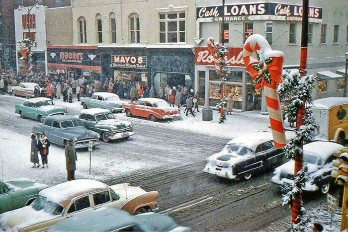 Christmas In Marion, Indiana, USA, 1958