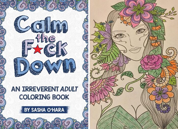Unwind And De-Stress With Calm The F*ck Down: An Irreverent Adult Coloring Book
