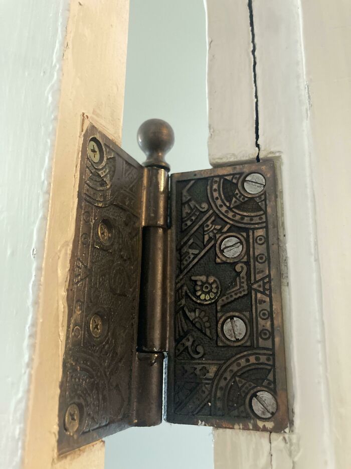 This Decorative Door Hinge At An Airbnb I Stayed In…