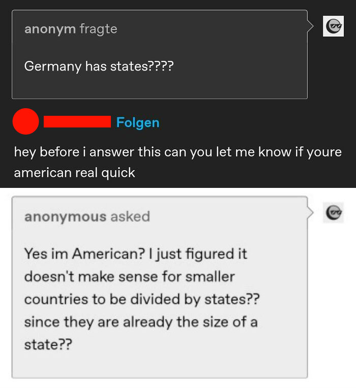 Doesn't Make Sense For Smaller Countries To Be Divided Into States, Since They Are Already The Size Of A State