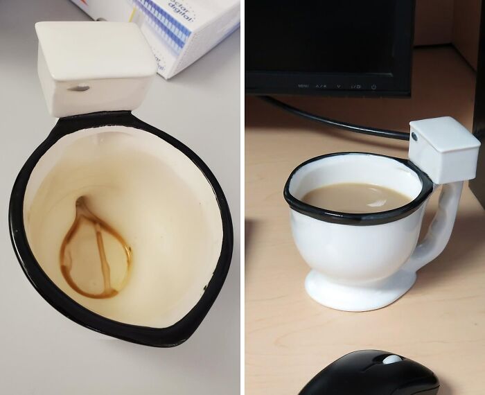  Novelty Toilet Mug - Coffee Time Just Got A Whole Lot Funnier!