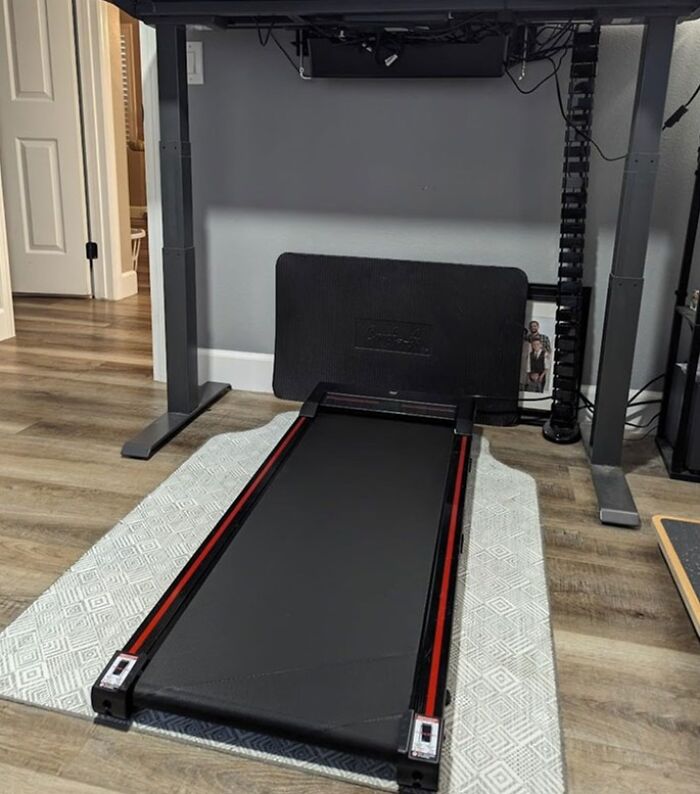 Get Your Body Moving While Working With An Under Desk Treadmill. Smashing Fitness Goals While Smashing Deadlines? Priceless!