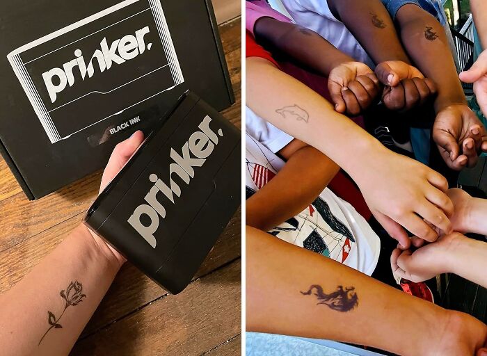  Prinker S Temporary Tattoo Device - Match Your Mood With Custom Temporary Tattoos!