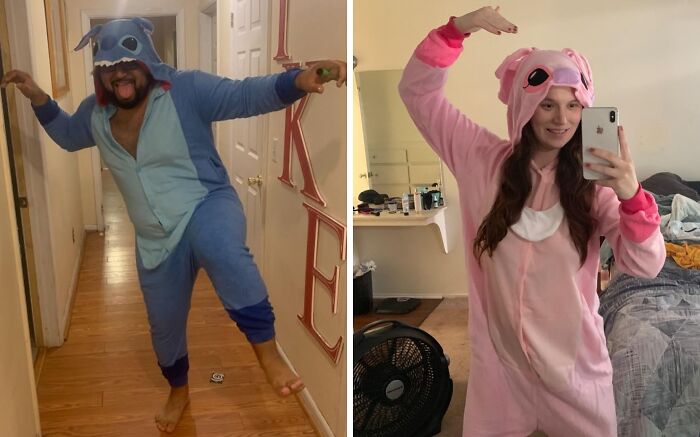 Celestial Comfort: Angel And Stitch Onesies