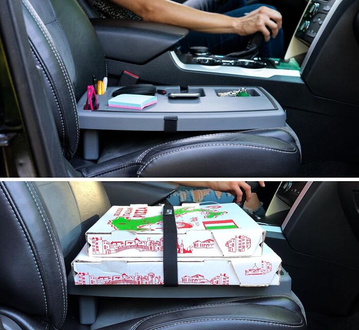 Keep Your Car Organized With A Car Tray: Convenient Surface For Eating, Working, Or Organizing Items While On The Go