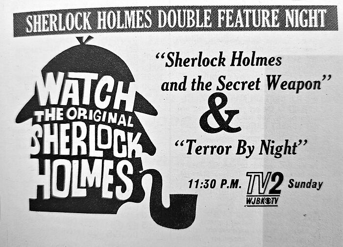 Sherlock Holmes Ad In TV Guide (1967)
