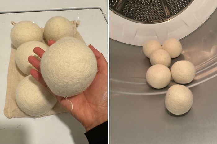 Your Clothes Will Dry Faster And Softer With Handy Laundry Wool Dryer Balls. More Fluff, Less Static!