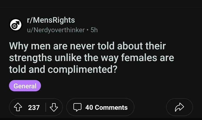 Classic, Call Women Females And Expect Compliments From Them