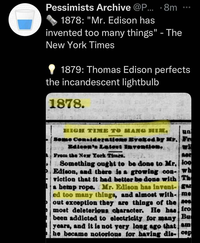 How The New York Times Treat Edison? Like This. Hear The Whole Article Read Aloud By Voice Actor. Link In Bio