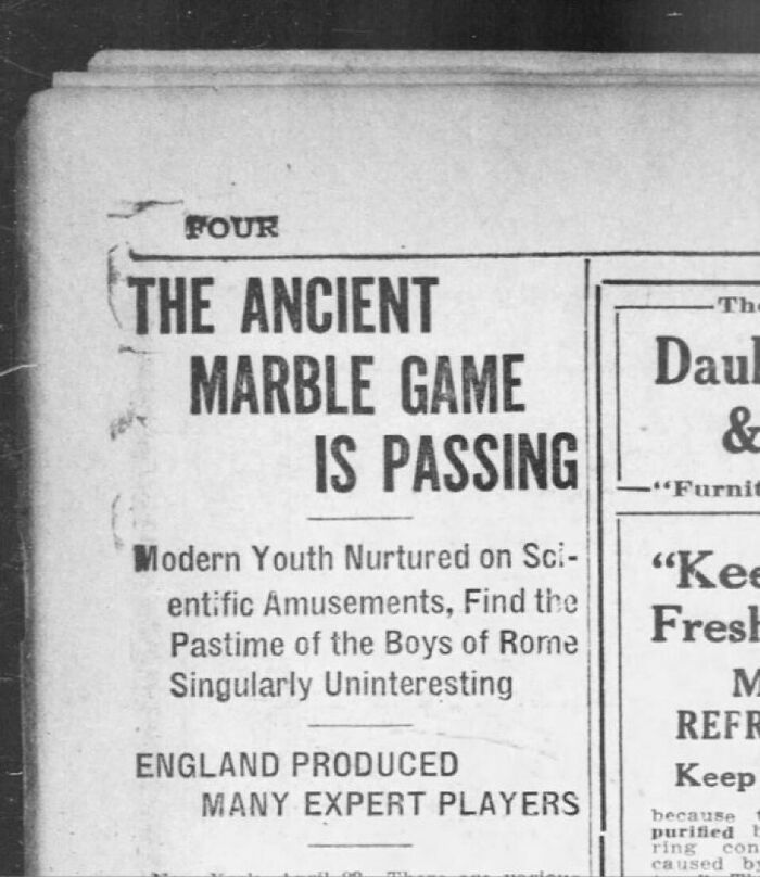 Kids These Days Have Lost Their Marbles (1909)