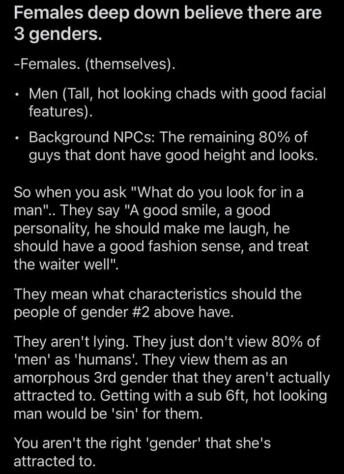 Yeah Because We're Totally The Ones Obsessing Over Terms Like "Chad" And "Npc"