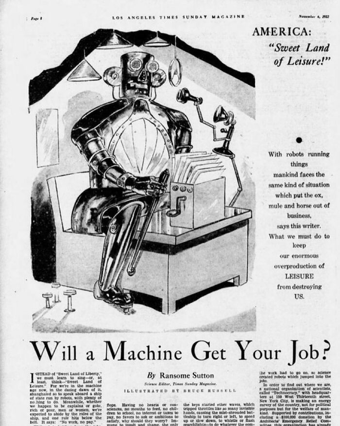 🤖 Will A Machine Get Your Job? (1932)