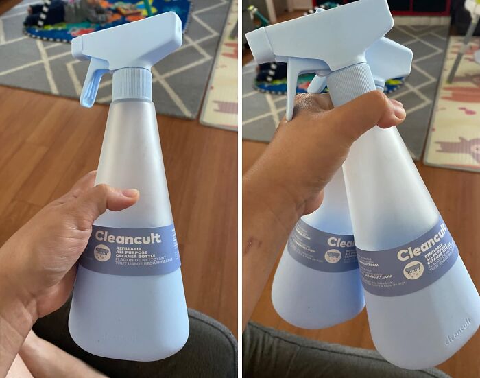Eco-Clean In Style: Cleancult Glass Spray Bottles With Non-Slip Grip!