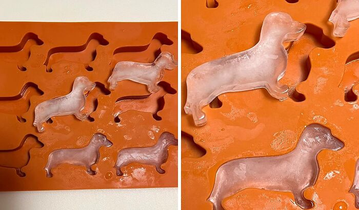 Add A Touch Of Whimsy To Your Drinks With Dachshund Dog Shaped Silicone Ice Cube Molds And Tray