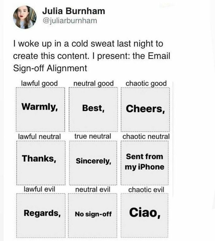 Never Trust A Ciao Guy
@iamthirtyaf
.
.
.
.
.
.
#workemails #outlook #corporatememes #corporatemillennial #workmemes