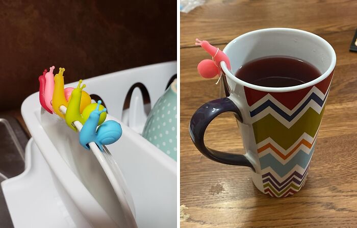Add Charm To Tea Time With A Cute Snail-Shaped Silicone Tea Bag Holder: Keep Your Tea Bag In Place With Playful Style
