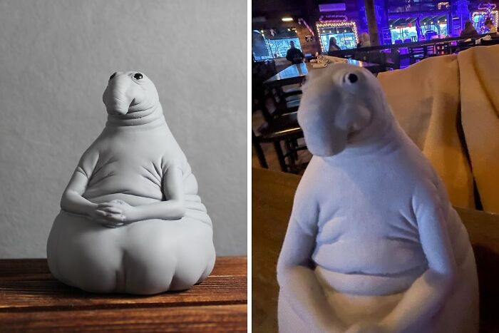 Oh, How Wonderfully Odd - The Homunculus Loxodontus Sculpture Lives Here Now