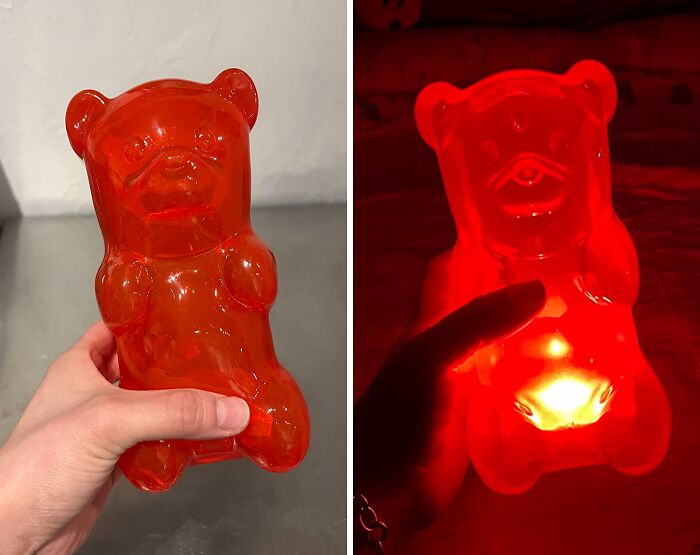 Sweet Dreams Await: Squishy Gummy Bear Light - Perfect For Peaceful Nights!