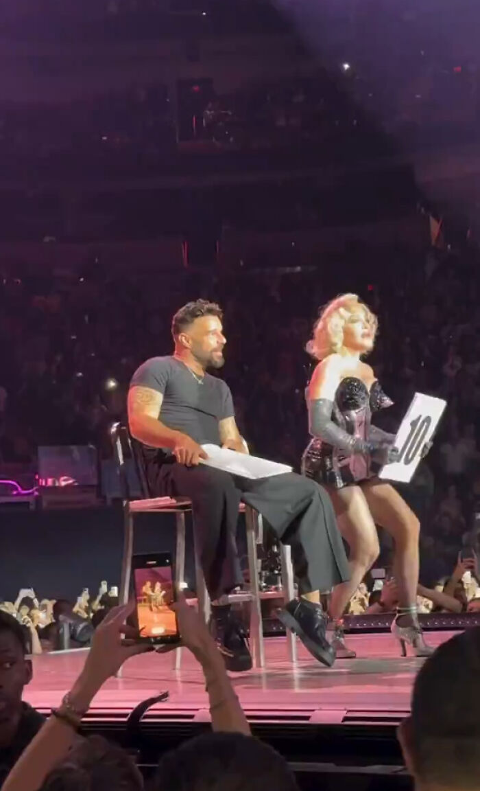 “Address The Elephant In Your Pants”: Fans Think Ricky Martin Was Aroused During Madonna Concert