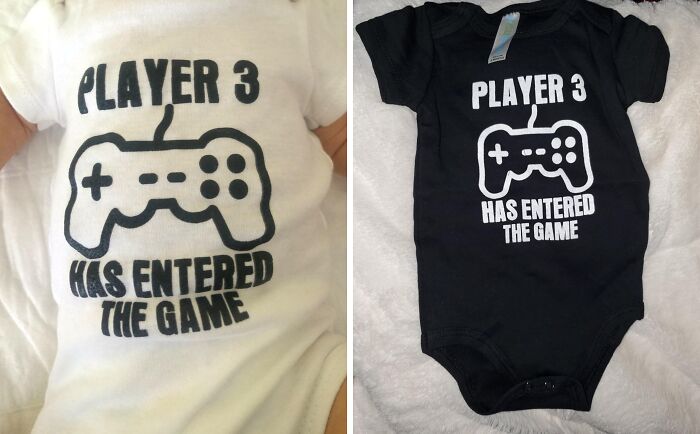 Welcome The Newbie: 'Player 3 Has Entered' Onesie For Gaming Families!