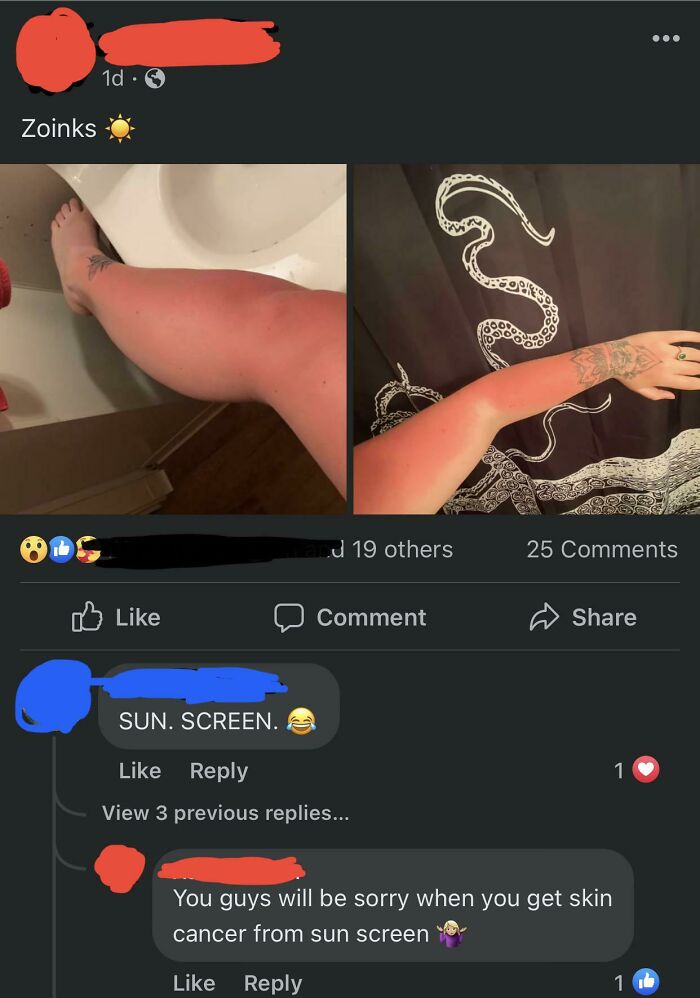 The Sunburn Won’t Give Her Cancer, The Sunscreen Will