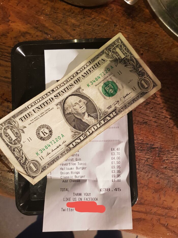 I Got This As A Tip In My Bar. In Scotland
