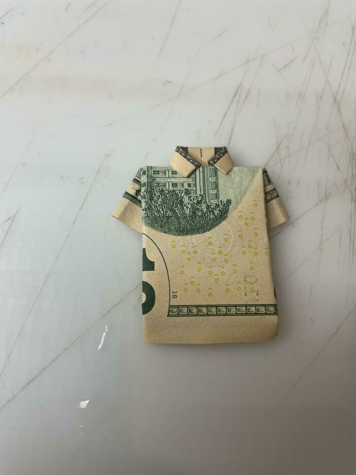 Someone Left Me A Tiny Shirt As A Tip