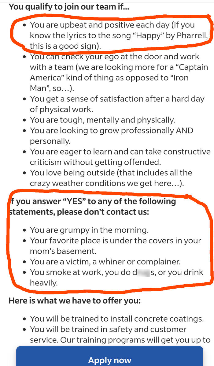 What Do Y'all Think Of This Kind Of Job Posting? Necessary Or Cringe?