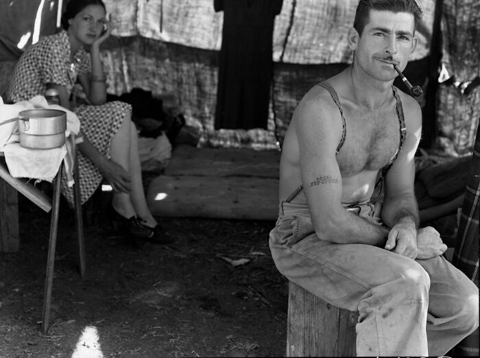 Depression-Era Portrait Of A Working-Class Couple, 1930s