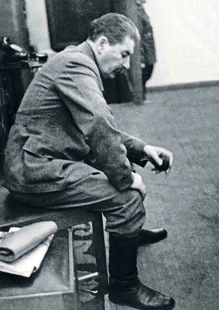 At 4:31 Am, An Unauthorized Photo Taken Of Stalin Inside Of The Kremlin Shows The Very Moment He Was Informed That Germany Had Began Their Invasion Of The Soviet Union. June 22, 1941