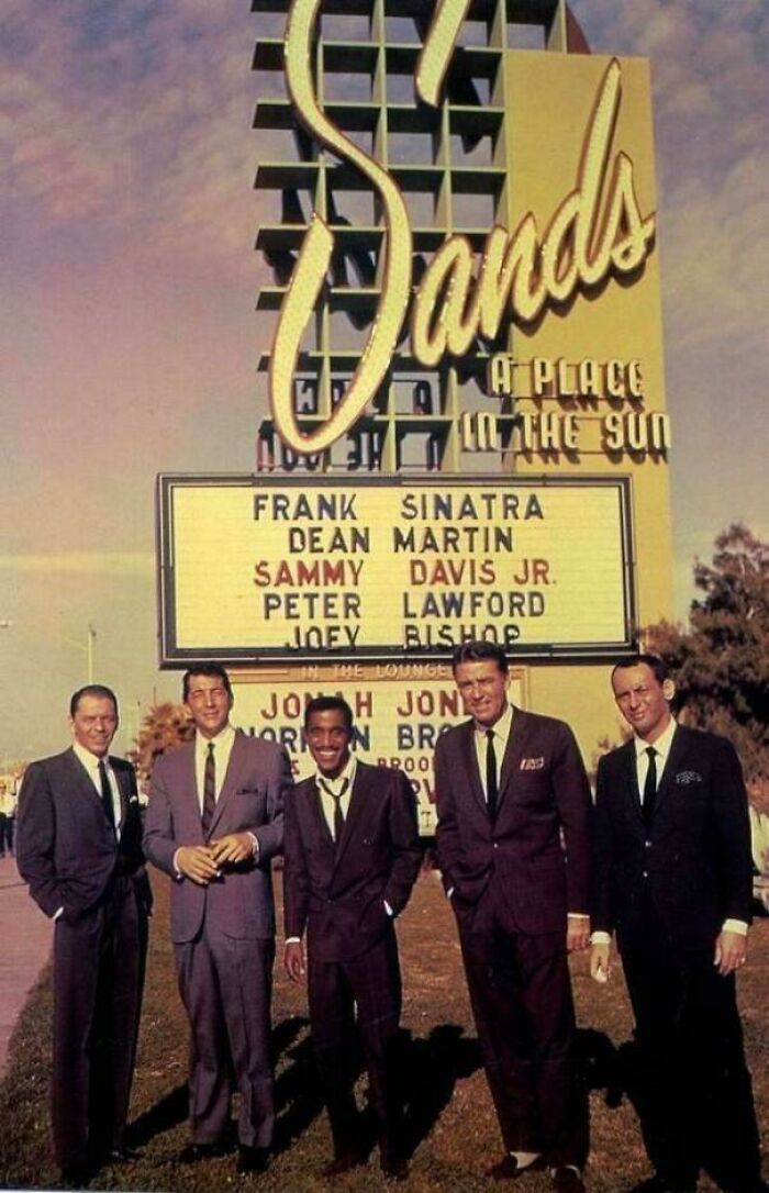Rat Pack At The Sands In Las Vegas, Circa 1960