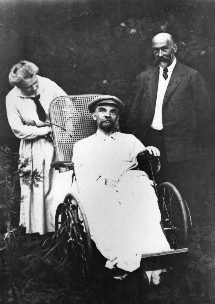 Lenin tras su tercer derrame cerebral, 1923. Esta imagen estaba prohibida en la Unión Soviética