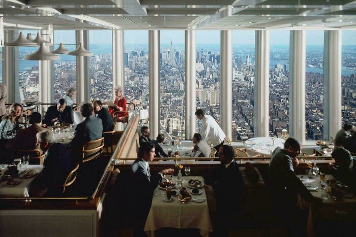Photo From The Restaurant Windows On The World, Which Sat Atop New York City's World Trade Center's North Tower, 1976