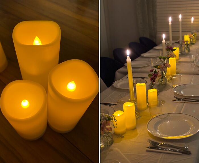 Set The Mood Rain Or Shine: Enido’s Flameless Candles, Perfect For Any Setting!