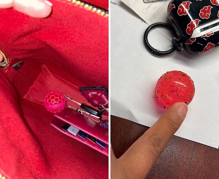 Inside-Out Purity: Keep Bags Spotless With A Dust-Busting Sticky Ball!