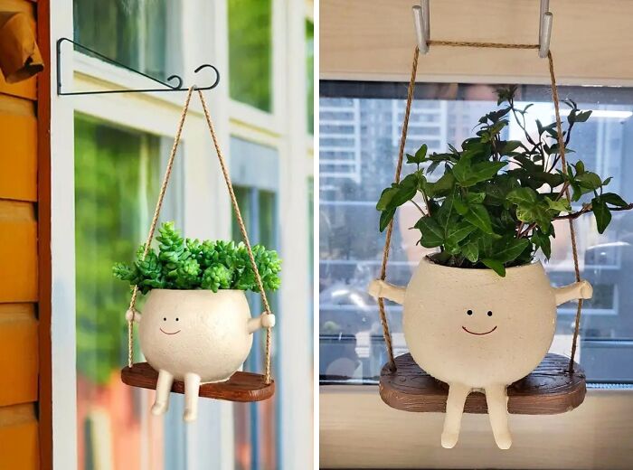 Bring Life To Your Place With A Charmingly Cheeky Smiling Swing Pot