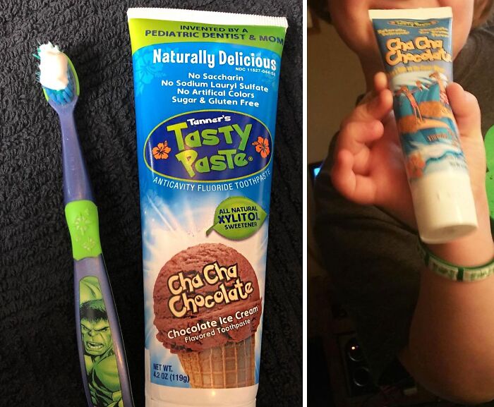 Swap Out Veggies For Chocolate At Least In Their Toothbrushing Routine With Chocolate Flavored Toothpaste