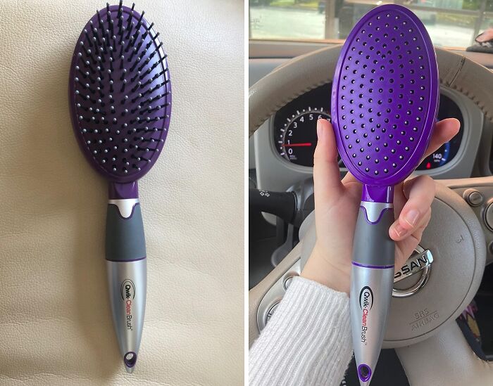 Unlock Smooth And Tangle-Free Hair With The Retractable Bristles And Detangling Oval Brush