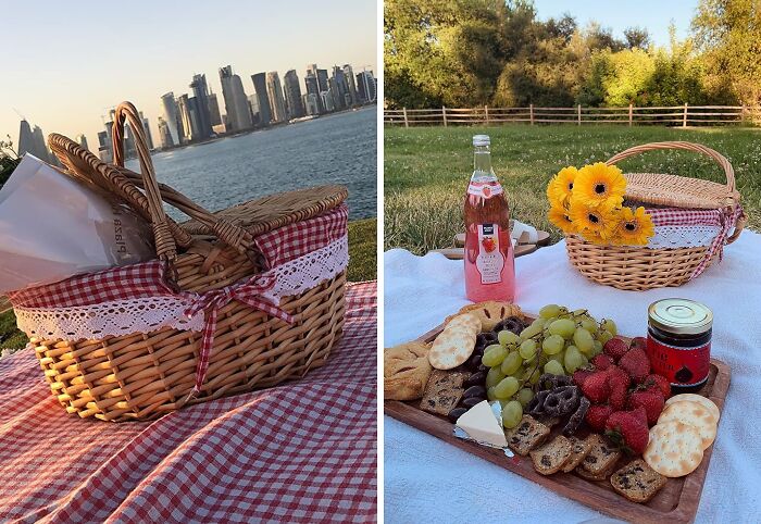 Embark On Picnic Paradise With The Deluxe Picnic Basket: Your Ultimate Partner For Outdoor Dining Delight