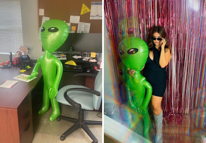 Galactic Guest: 63-Inch Inflatable Alien Invades Your Party