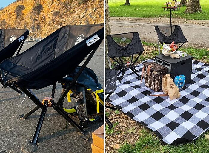 Revel In Relaxation Anywhere With The Picnic Portable Chair: Your Cozy Companion For Outdoor Comfort