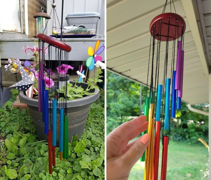 Bring Melodies To Life Outdoors With The Sound Of Rainbow Wind Chime Tunes!